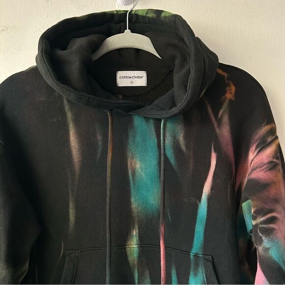 COTTON CITIZEN Oversized Brooklyn Tie-Dye Hoodie Black - Picture 2 of 13